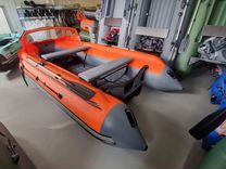 Лодка Reef Тритон 360 Fi нд; оранжево-серая