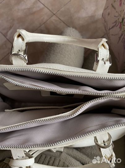 Сумка натуральная кожа Италия белая