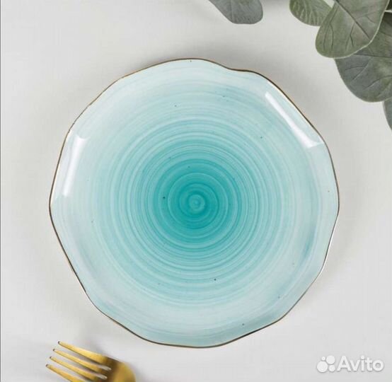 Набор из 2 чайных пар и тарелка Млечный путь