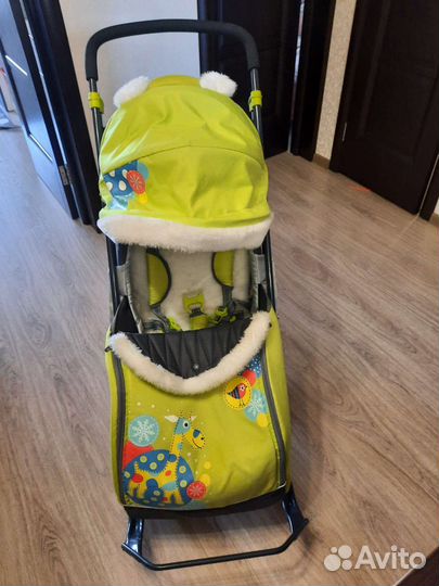 Детские санки коляска ника