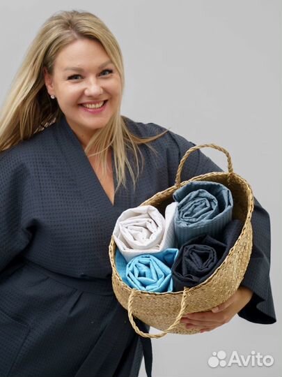 Халат банный вафельный Артикул 1635 - 1632