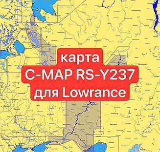 Карта глубин C-MAP RS-Y237 + Google карты