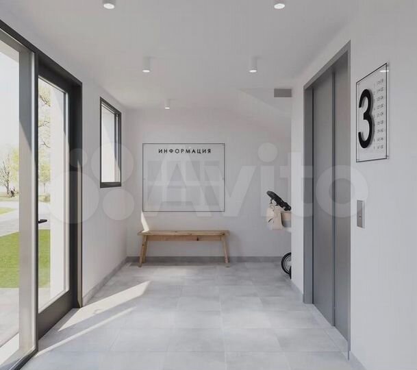 2-к. квартира, 57,5 м², 1/9 эт.