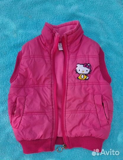 Флисовый костюм 80 86 жилетка 92