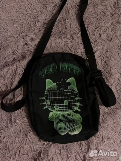 Сумка черная hello kitty