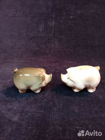 Парные статуэтки Два поросёнка