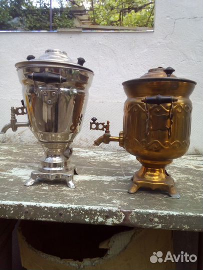 Самовар латунный электрический