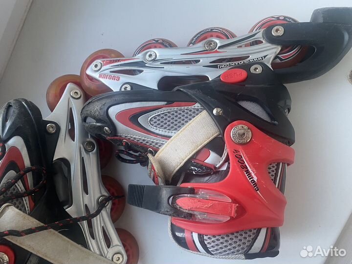 Лето Ролики детские с защитой р.30-33(меняется)