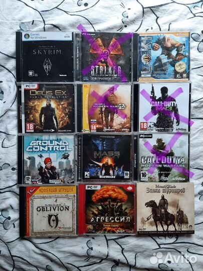 Старые игры для PC Б/У, разные