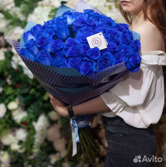 Синие розы. Цветы Букеты с доставкой