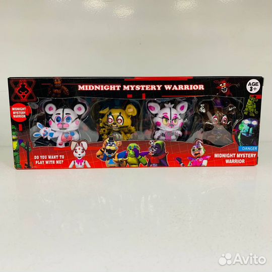 5 ночей с Фредди (аниматроники). фигурки 4в1