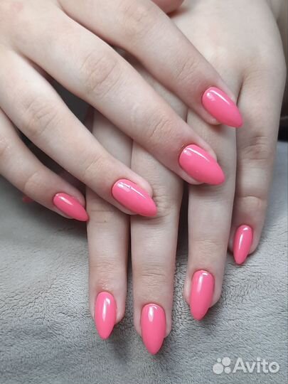 Наращивание,укрепление ногтей Маникюр