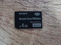 Карта памяти Sony memory stick pro duo