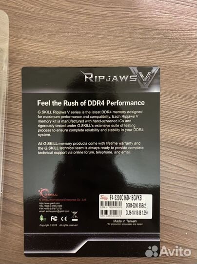 G skill ripjaws v 16g(2x8) cl16