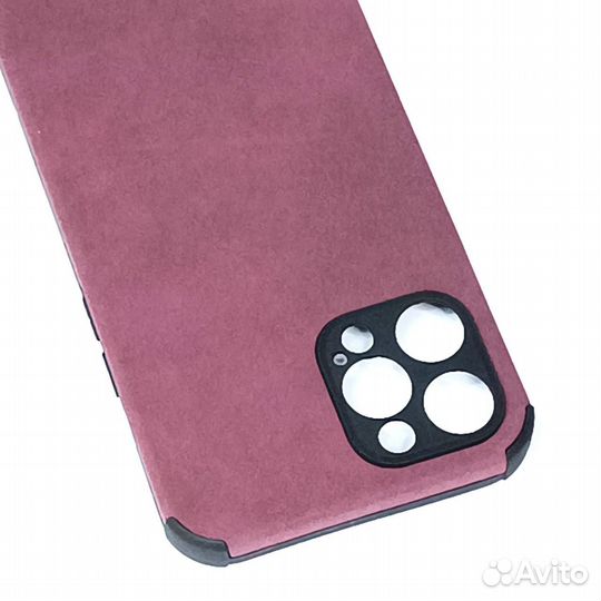 Чехол iPhone 12 pro max замшевый защита камеры