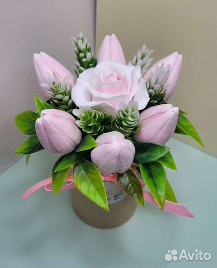 Мыло ручной работы букеты