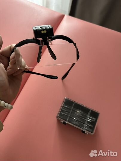 Очки-лупа косметолога С LED-подсветкой