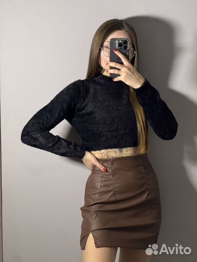 Пушистый лонгслив