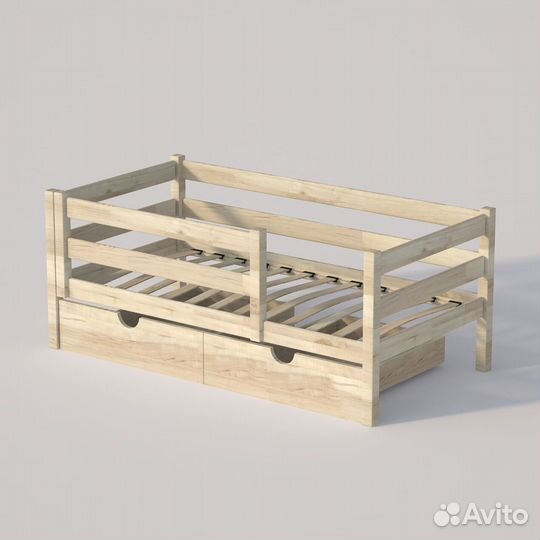 Кровать детская деревянная