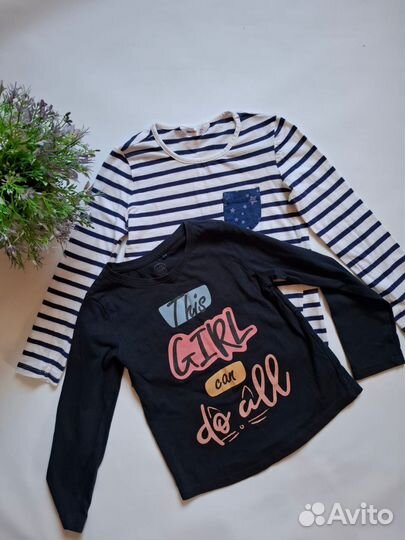 Лонгслив пакетом на девочку 116 см