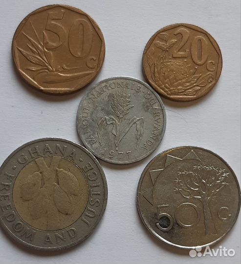 Монеты с изображением растений