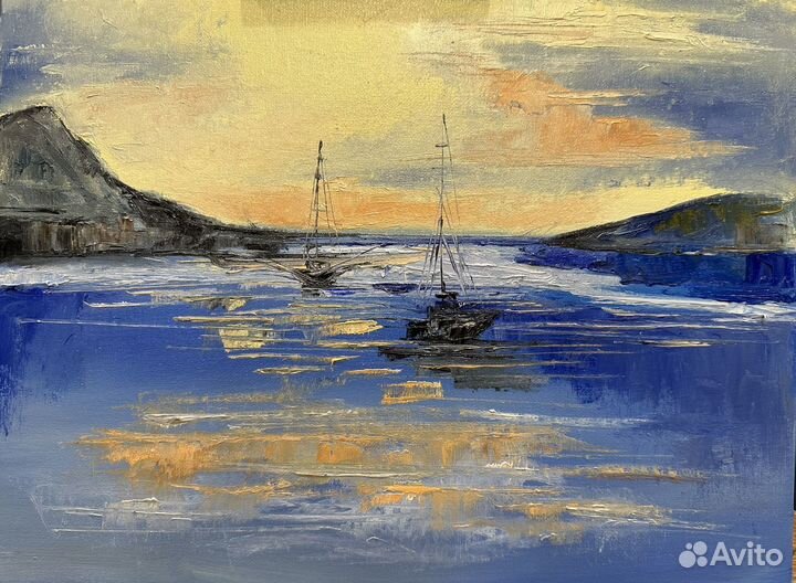 Картина маслом. Холст на картоне