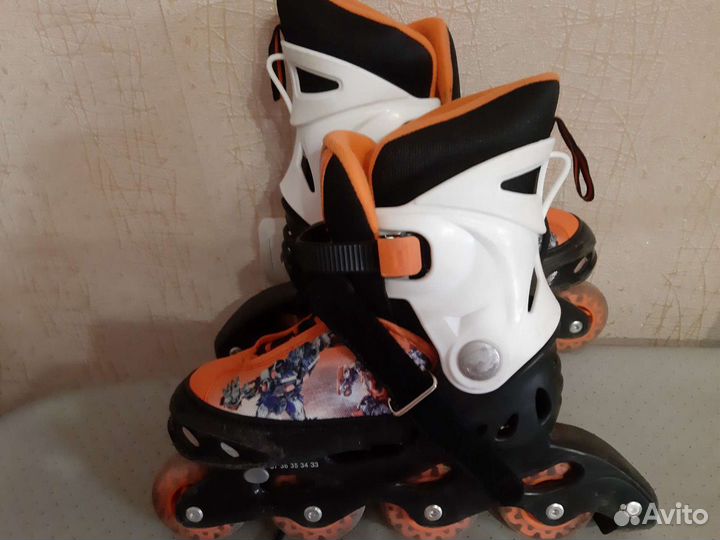 Роликовые коньки детские раздвижные