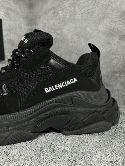 Женские кроссовки Balenciaga Triple S Black new