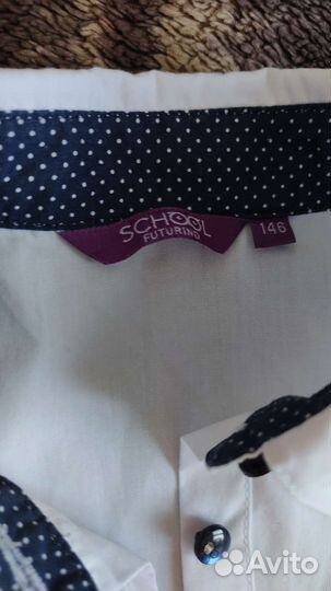 Школьная рубашка на девочку 11л р.146
