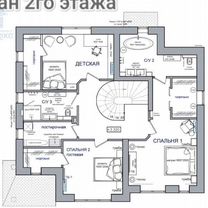 Коттедж 222,9 м² на участке 10 сот.