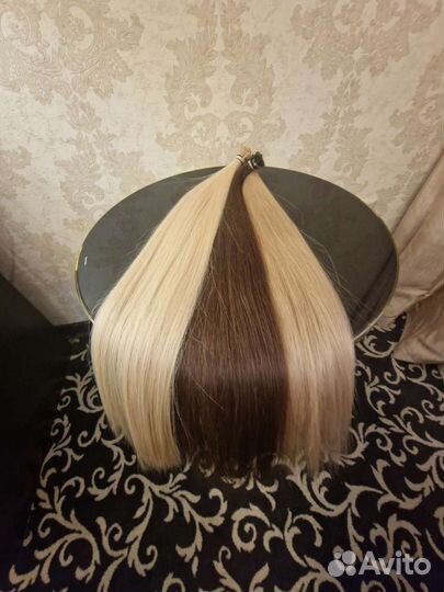 Волосы для наращивания 60 см и 50см славянка