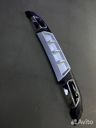 Задний диффузор Hyundai Solaris Sedan 2010-2017