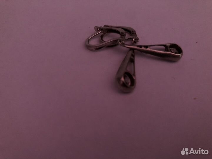 Серги из серебра