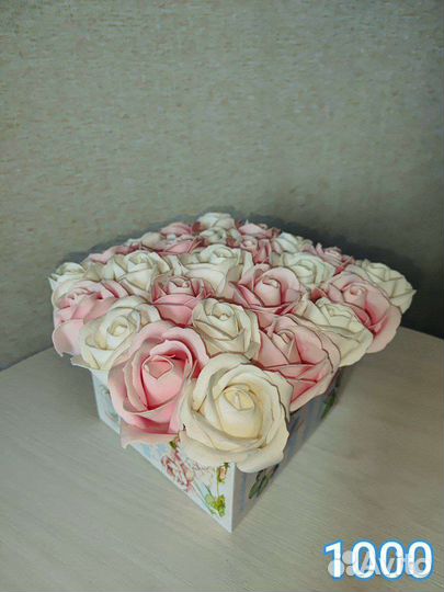 Букет из мыльных роз