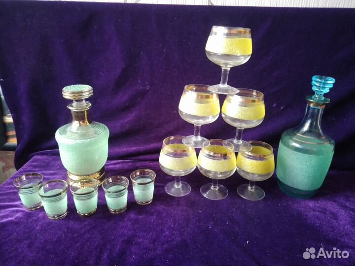 Посуда цветное насыпное стекло СССР за все