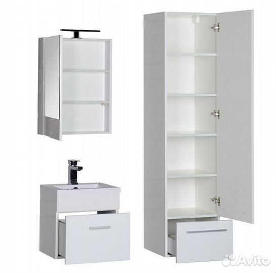 Тумба с раковиной Aquanet Нота 40 лайт