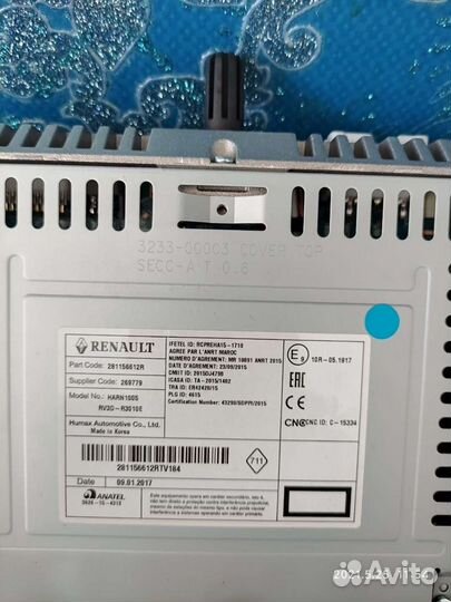 Автомагнитола штатная на renault