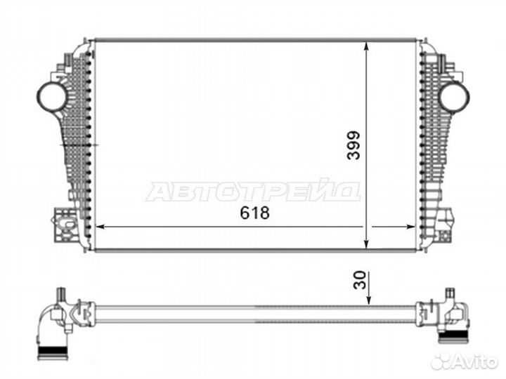 Интеркулер volkswagen amorok 09