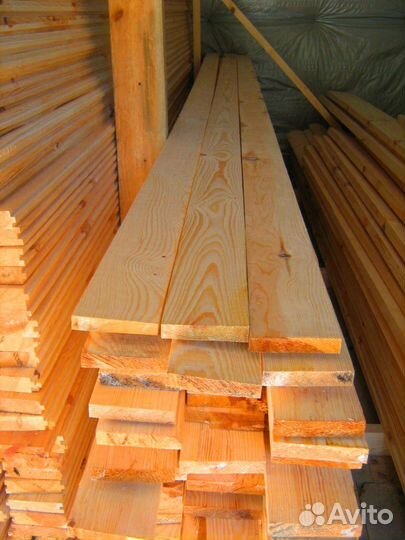 Строганная доска лиственница 45х90х6000мм, опт