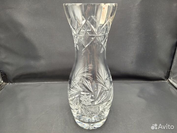 Ваза для цветов хрусталь 26*9,5 см