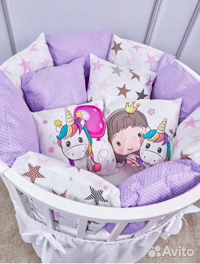Новые Подушки Боротики для детской кроватки