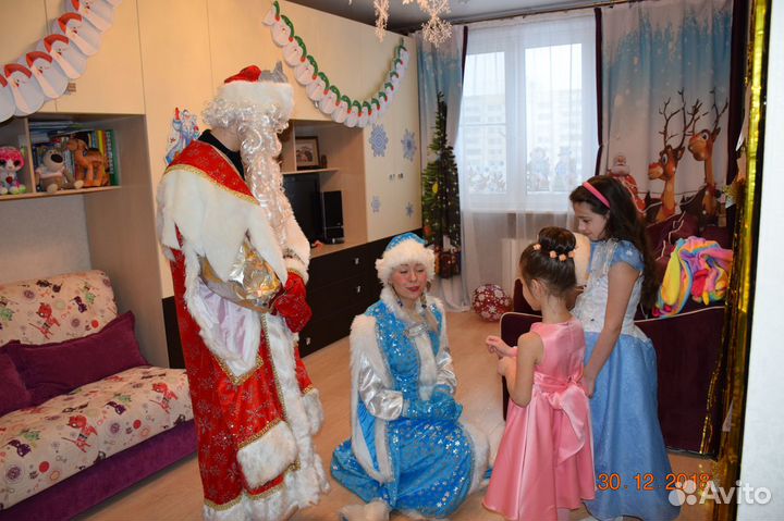 Новогодние шторы+тюль+подхваты