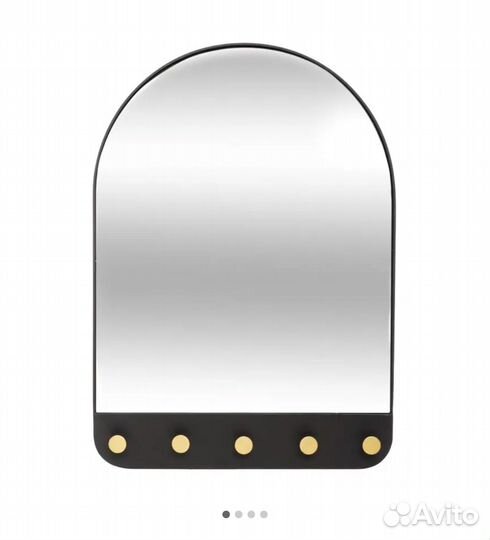 Зеркало декоративное Chic с крючками,51x71 см