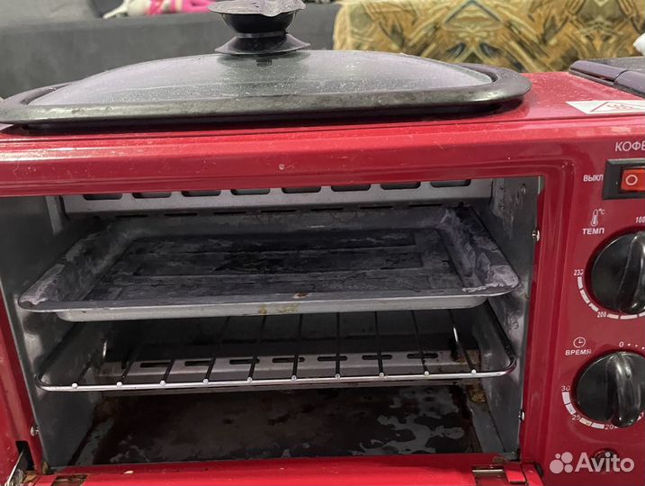 Электрическая духовка с кофеваркой