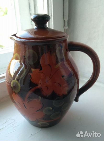 Кувшин керамический с крышечкой