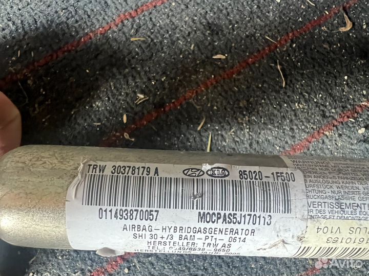 Srs airbag шторка