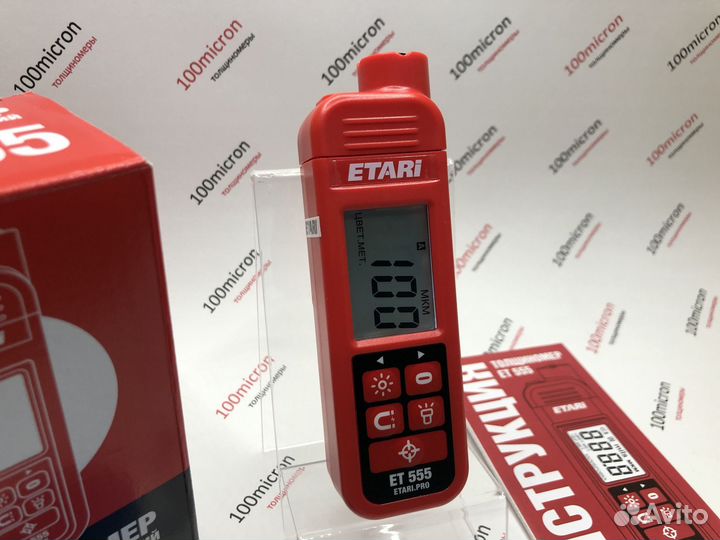 Толщиномер Etari ET555 Pro. Новый. Прошивка 2023 г