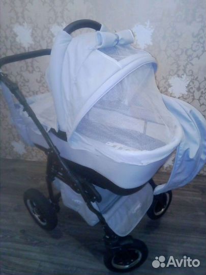 Коляска 2 в 1 эко кожа