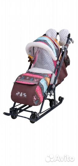 Детские санки коляска ника