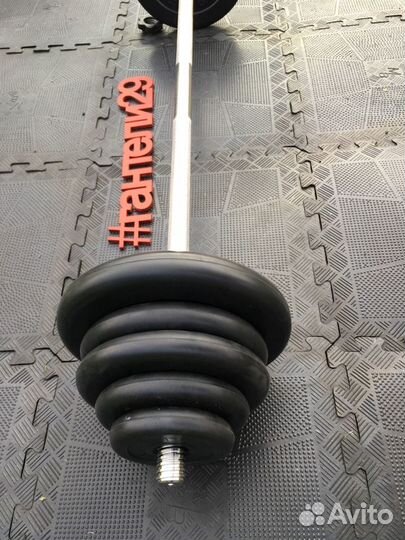 Штанга с блинами на 57кг разборная